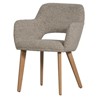 Woood Stol med Armstöd <strong>Murat</strong>  Grå, Trä