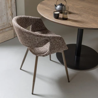 Woood Stol med Armstöd <strong>Yossi</strong>  Brun, Koppar