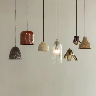 Woood Hängande Lampa <strong>Arleso</strong>  Orange, Brun