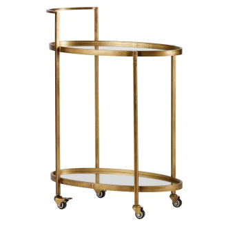 Woood Serveringsvagn <strong>Push</strong>  Antik Mässing