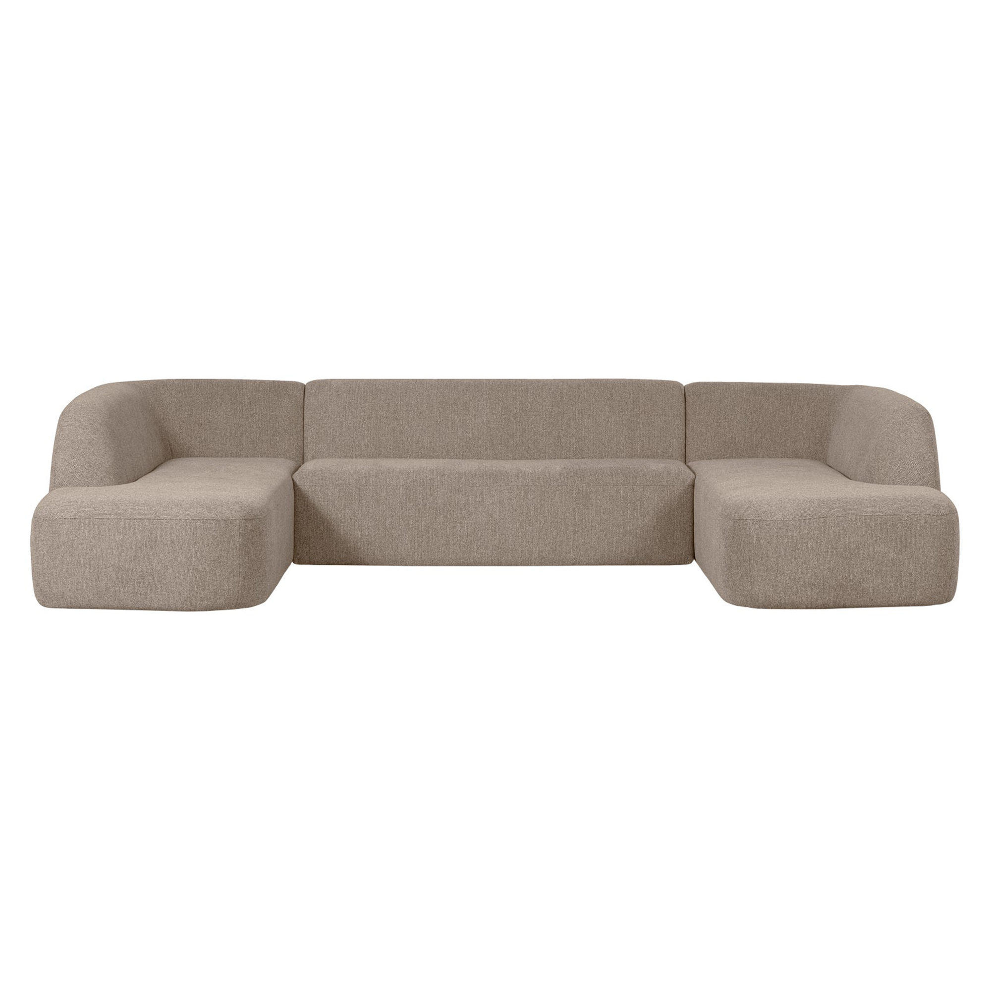 Woood Soffa U-Formad Sloping Beige