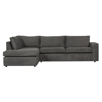 Woood Hörnsoffa Vänster <strong>Thomas</strong>  Mörkgrå