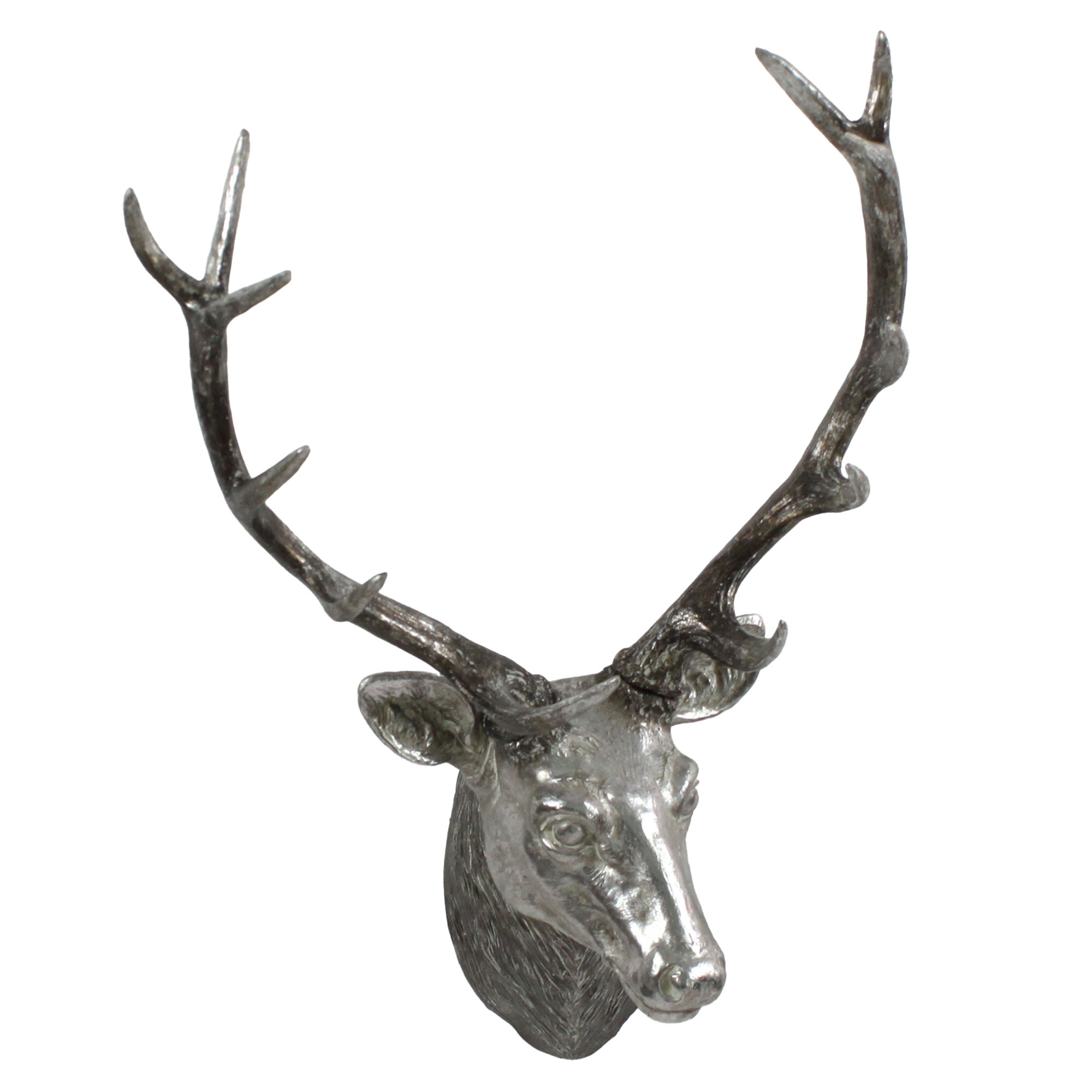 Werner Voss Vägghängande Dekoration Deer Head Silver Blank