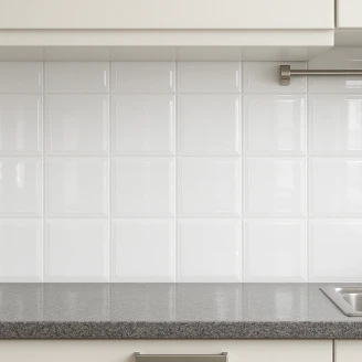 Kakel <strong>Premium Biselado</strong>  Fasad Vit Blank 20x20 cm