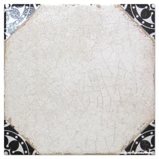 Klinker <strong>Veranda</strong>  Vit-Svart Matt-Blank 23x23 cm