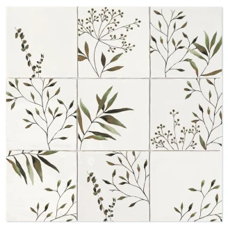 Dune Kakel <strong>Tabarca</strong>  Olivia Verde Blank 15x15 cm