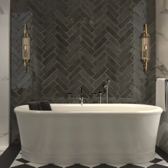 Dune Kakel <strong>Atlantique</strong>  Charbon Blank 7x24 cm