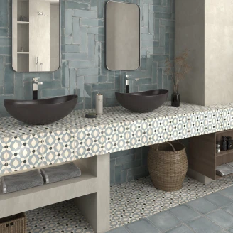 Dune Klinker <strong>Atlantique</strong>  Bleu Matt 20x20 cm