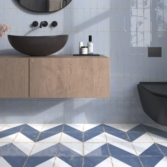 Dune Klinker <strong>Antiga</strong>  Cabanyal Azul Satin 20x20 cm