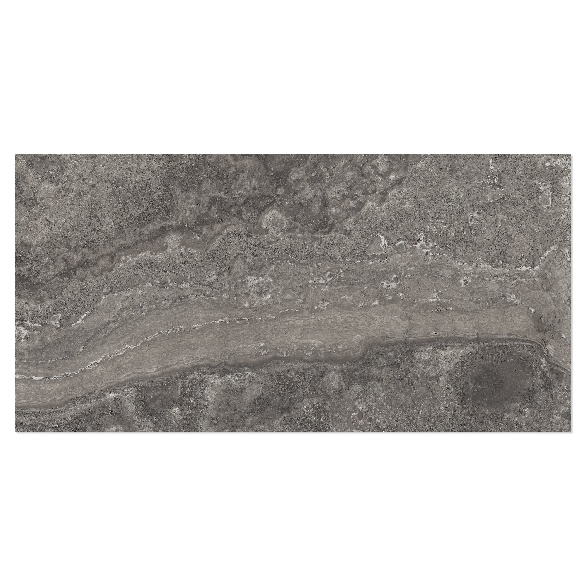 Klinker Lithos Mörkgrå Matt-Struktur 3D 60x120 cm