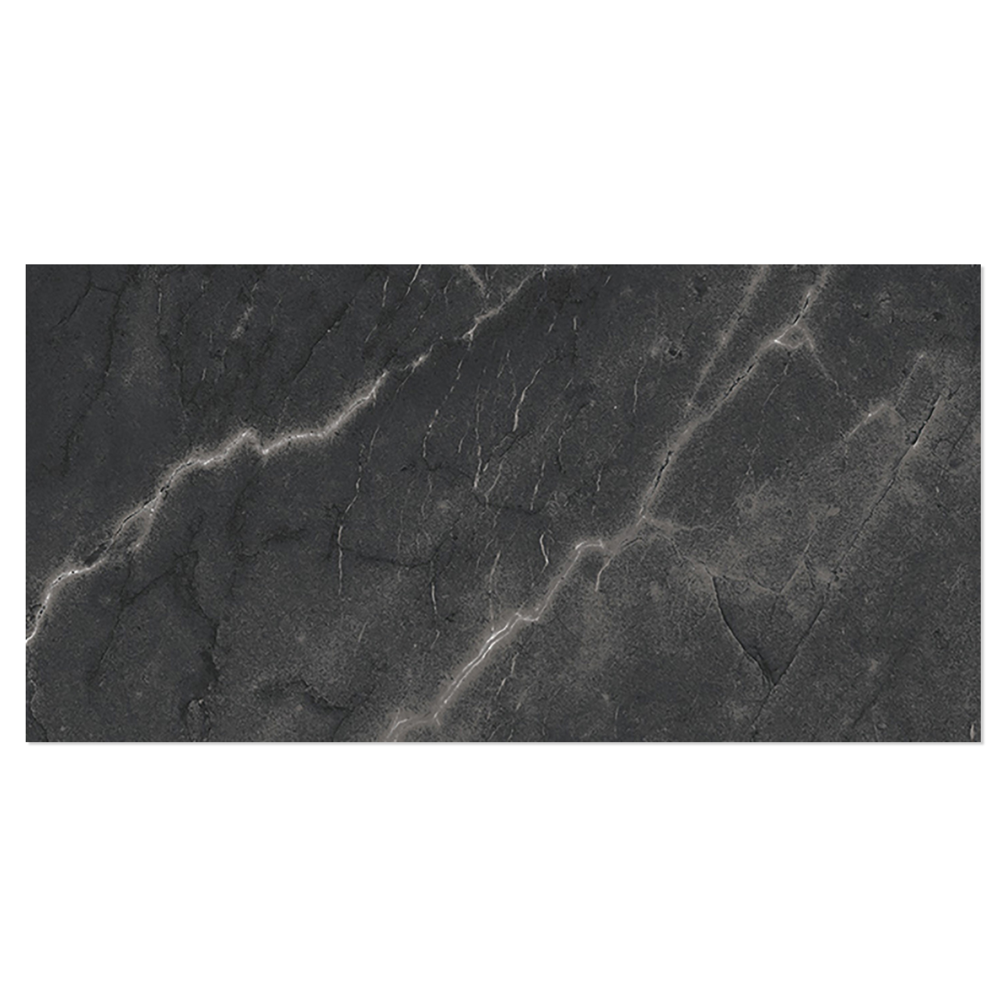 Marmor Klinker Venata Svart Matt 30x60 cm