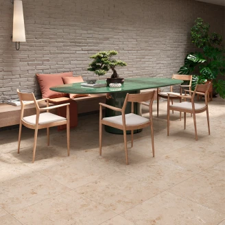 Klinker <strong>Kalksten Fjäll</strong>  Beige Matt-Struktur 3D 60x60 cm