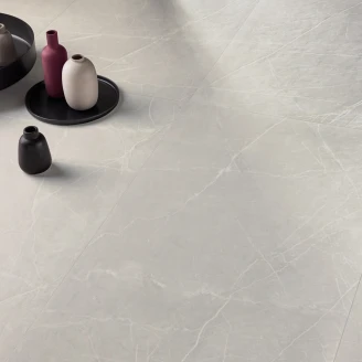 Marmor Klinker <strong>Celesta</strong>  Pearla Grey Matt-Struktur 3D 90x90 cm