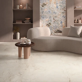 Marmor Klinker <strong>Celesta</strong>  Avorio Matt-Struktur 3D 90x90 cm