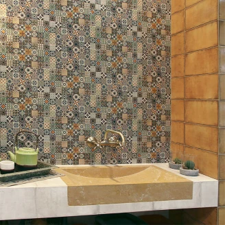 Mainzu Kakel Catania Messina Blank 15x30 cm