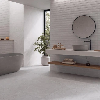 Kakel <strong>Kalksten Sand</strong>  Grå Matt-Relief 36x80 cm