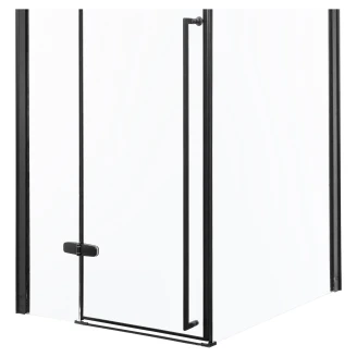 Duschhörn <strong>Aeralis</strong>  100 + 80 cm Svart Matt