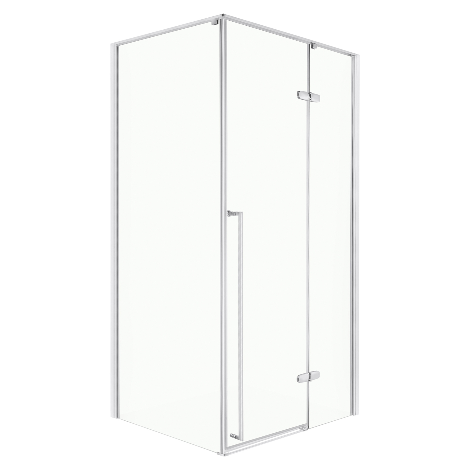 Dusjhjørne Aeralis 100 + 80 cm Krom Blank