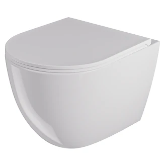 Vägghängd Toalett <strong>Fjord</strong> Vit Blank