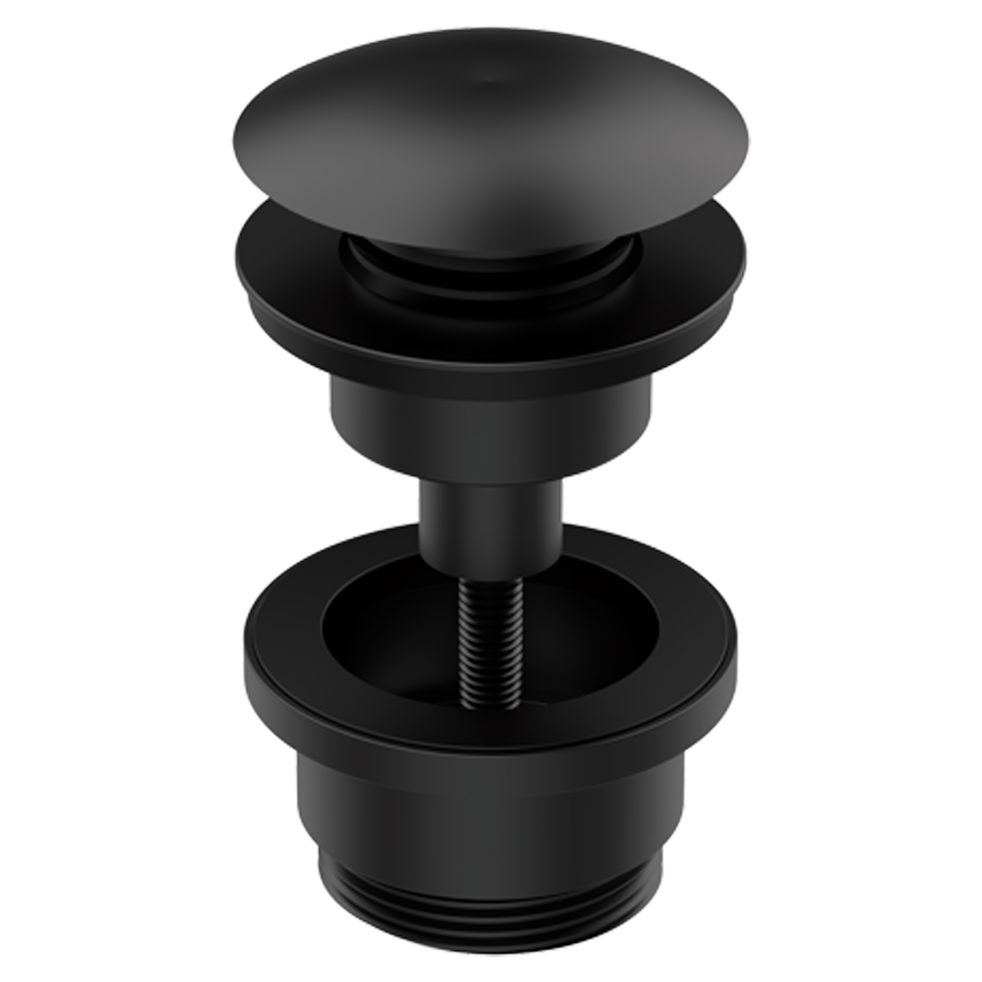 Bottenventil Universal System Metall Svart Matt Click-Clack