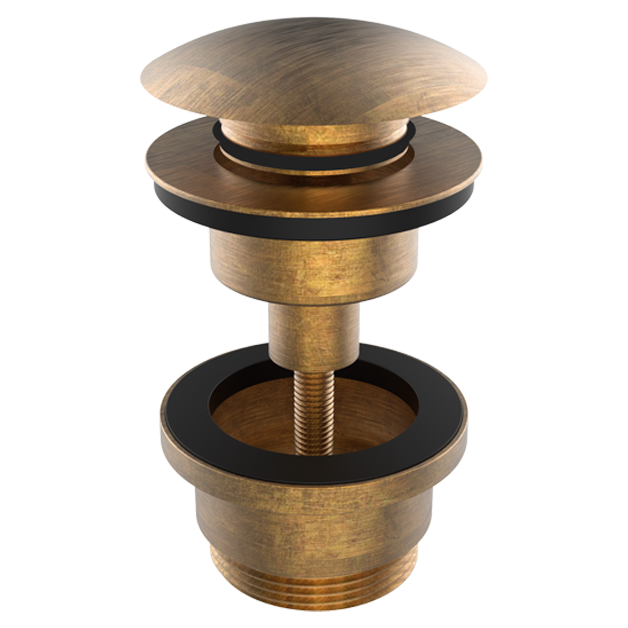 Bottenventil Universal System Mässing Matt Click-Clack