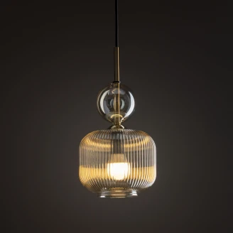 Hängande Lampa Uno Kvadrat <strong>Elios</strong>  Brun Blank