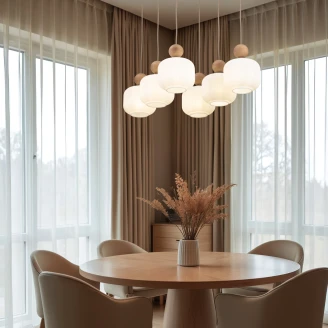 Hängande Lampa Hexa <strong>Elaya</strong>  Vit Matt