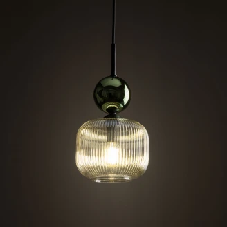 Hängande Lampa Uno Kvadrat <strong>Elios</strong>  Grön Blank