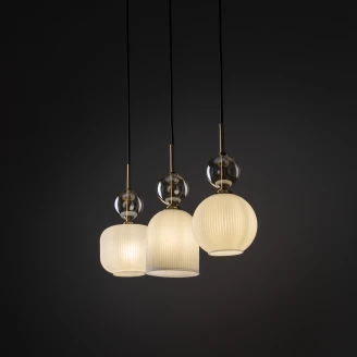 Hängande Lampa Trio <strong>Elios</strong>  Vit Matt