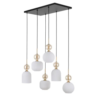 Hängande Lampa Hexa <strong>Elios</strong>  Vit Matt