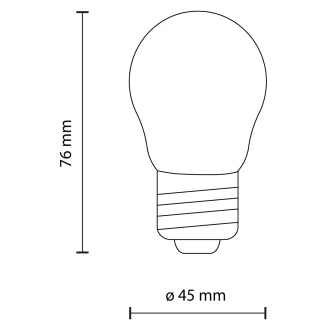 <strong>Glödlampa</strong>  E27 4000 K Dimbar Milky
