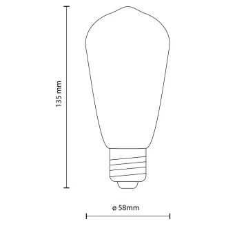 <strong>Glödlampa</strong>  E27 3000 K Dimbar Klar