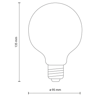 <strong>Glödlampa</strong>  E27 4000 K Dimbar Milky