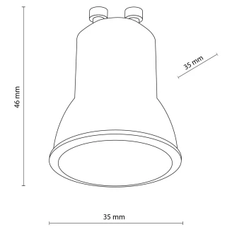 <strong>Glödlampa</strong>  GU10 Mini Vit