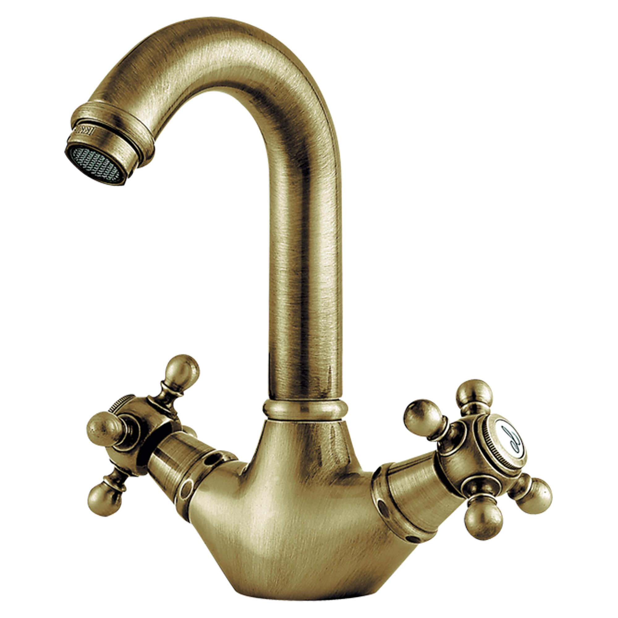 Tvättställsblandare Alderton Mässing Matt