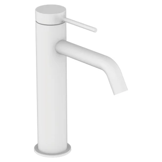 Tvättställsblandare <strong>Carenza</strong>  20 cm Vit Matt Hög