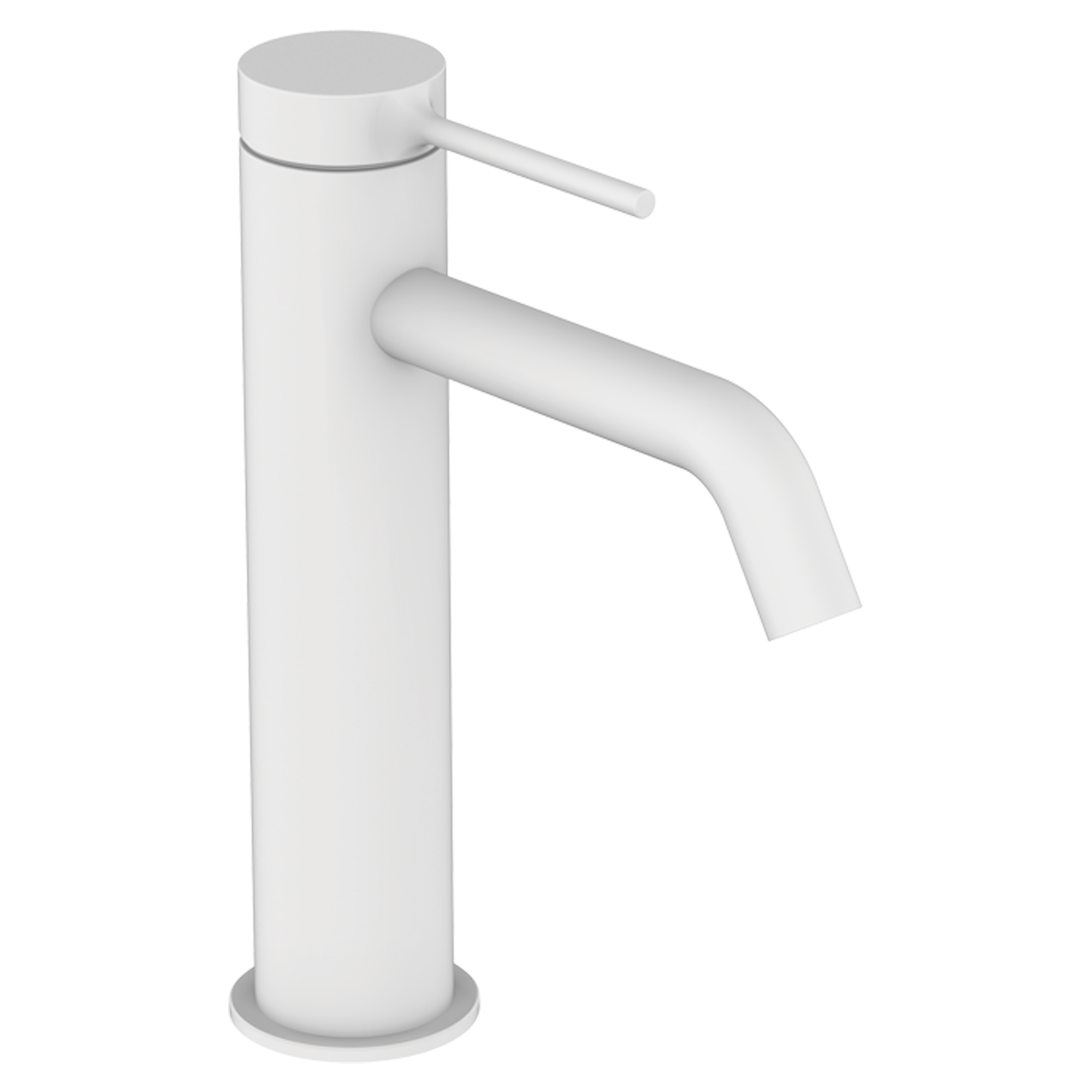 Tvättställsblandare Carenza 20 cm Vit Matt Hög