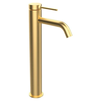 Tvättställsblandare <strong>Carenza</strong>  31 cm Guld Matt Hög