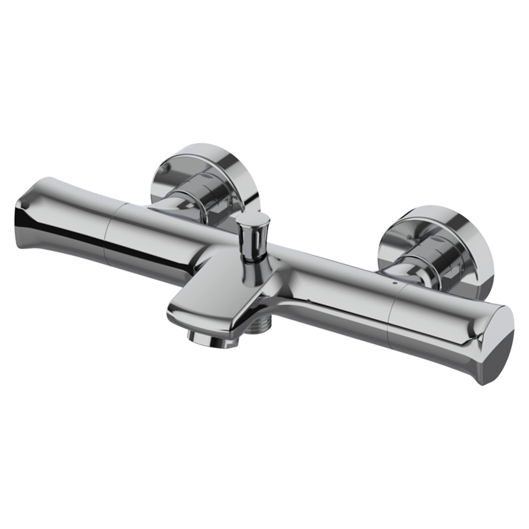 Badkarsblandare Havren Krom Blank med Termostat