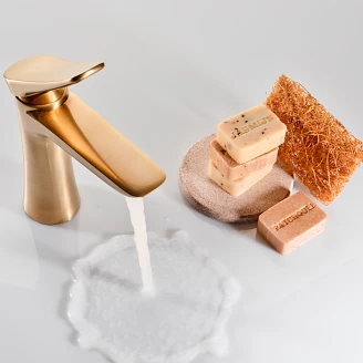 Tvättställsblandare <strong>Havren</strong>  Guld Matt