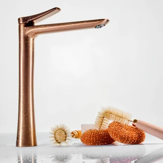 Tvättställsblandare <strong>Havren</strong>  Brons Matt Hög