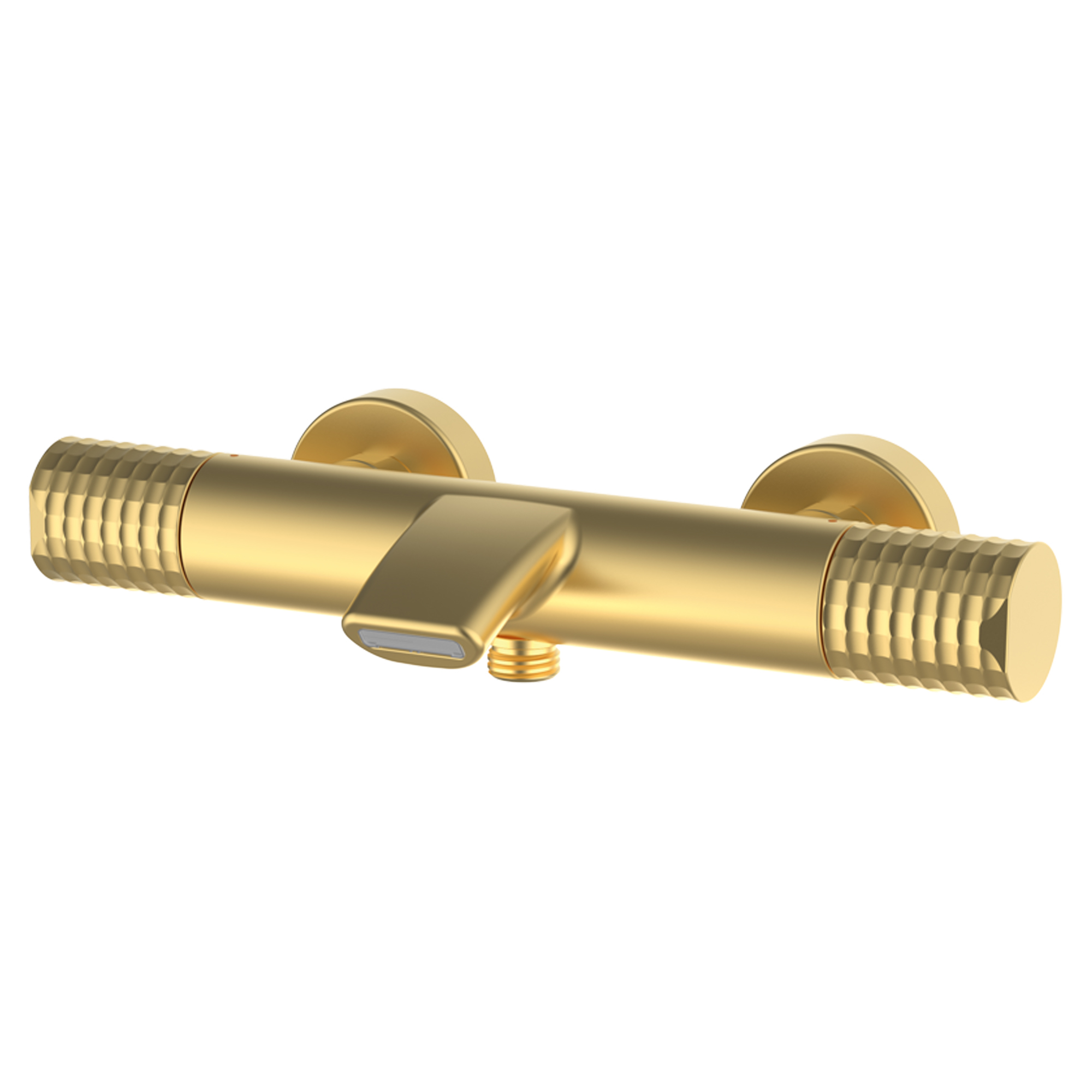 Badkarsblandare Elandra Guld Matt med Termostat