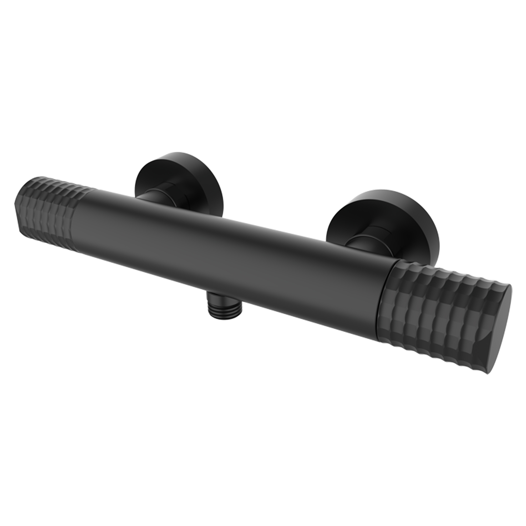 Duschblandare Elandra Metall Svart Matt med Termostat