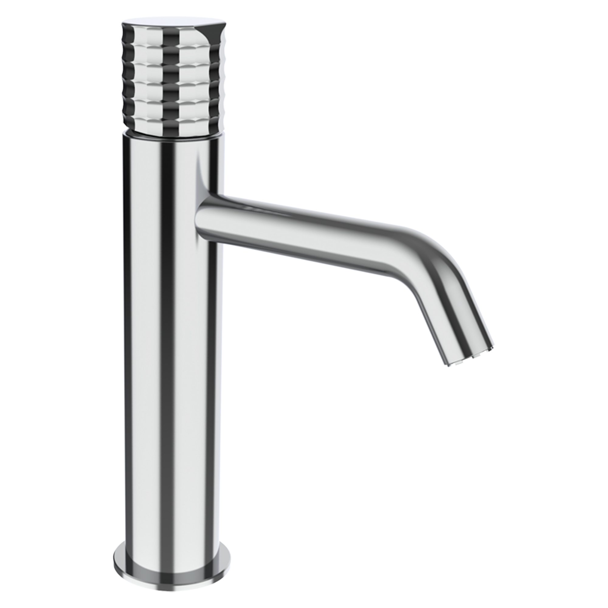 Tvättställsblandare Elandra 22 cm Krom Blank Hög