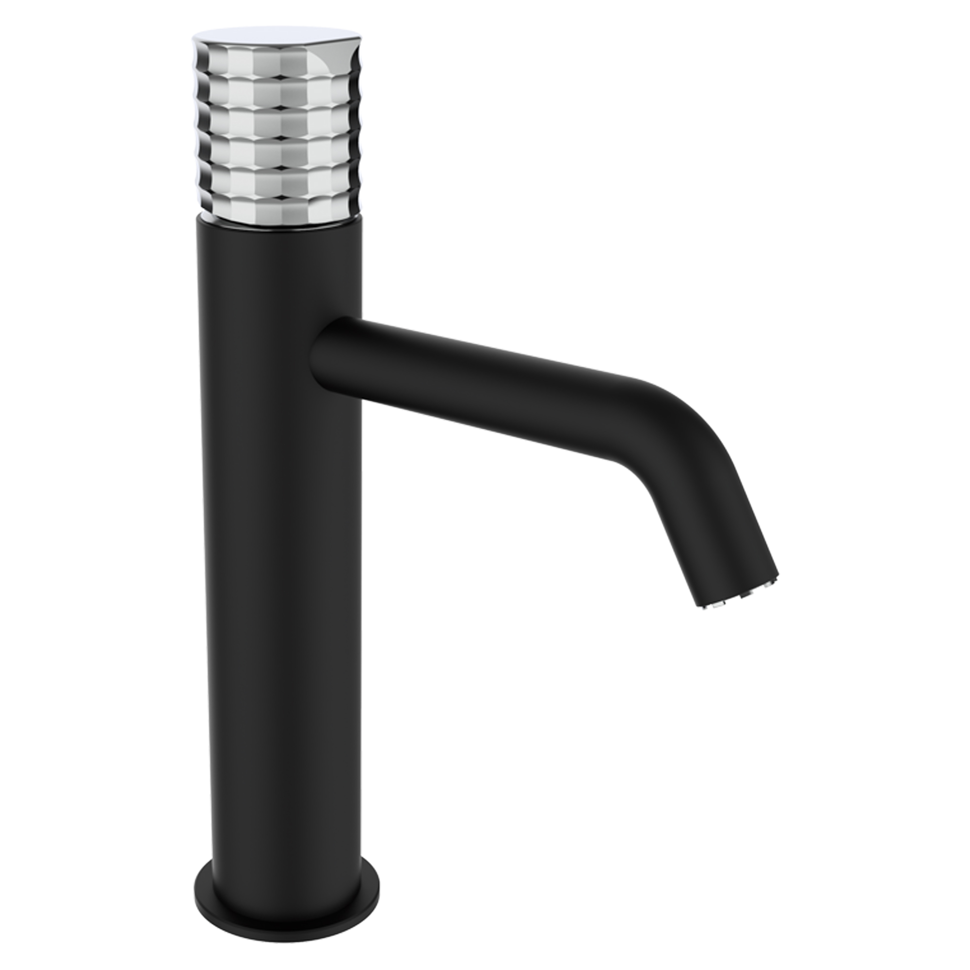 Tvättställsblandare Elandra 22 cm Svart Matt Hög