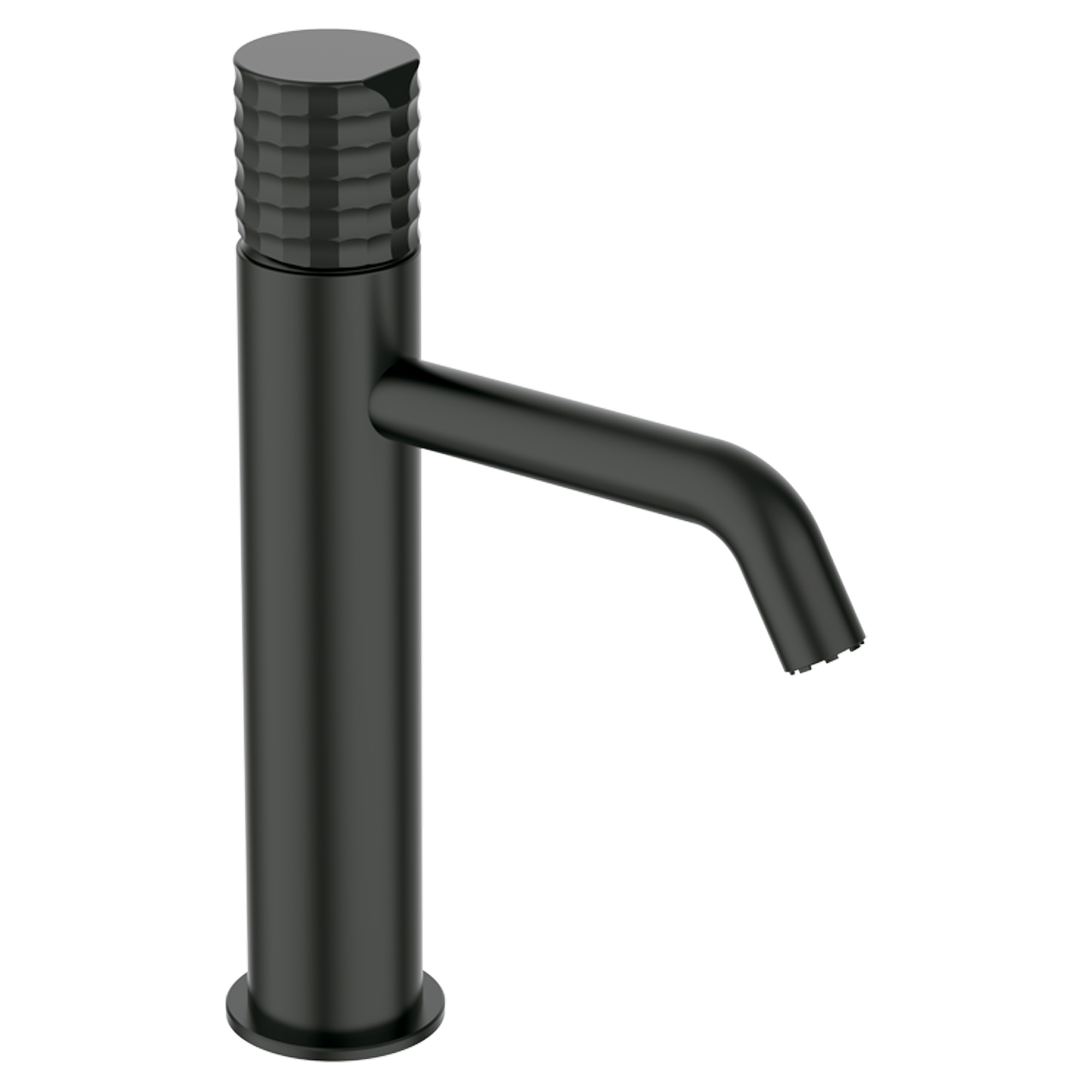 Tvättställsblandare Elandra 22 cm Metall Svart Matt Hög