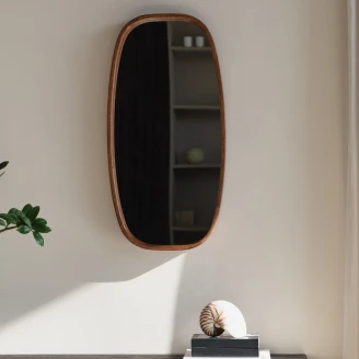 Spegel <strong>Nyko</strong>  Valnöt 80x40 cm