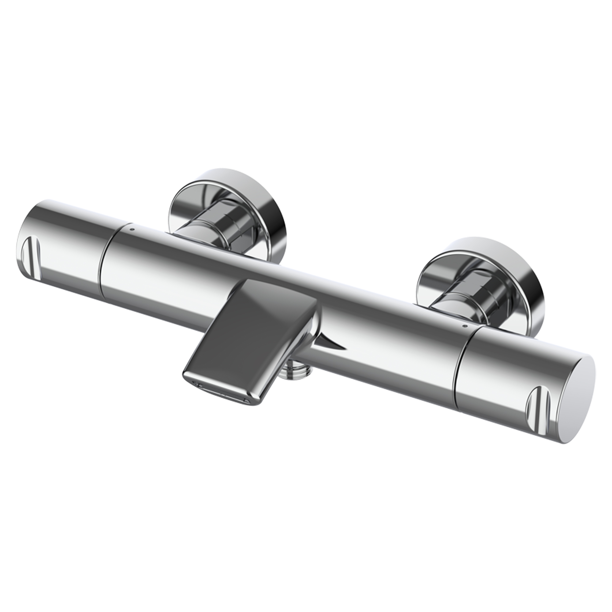 Badkarsblandare Kelver Krom Blank med Termostat