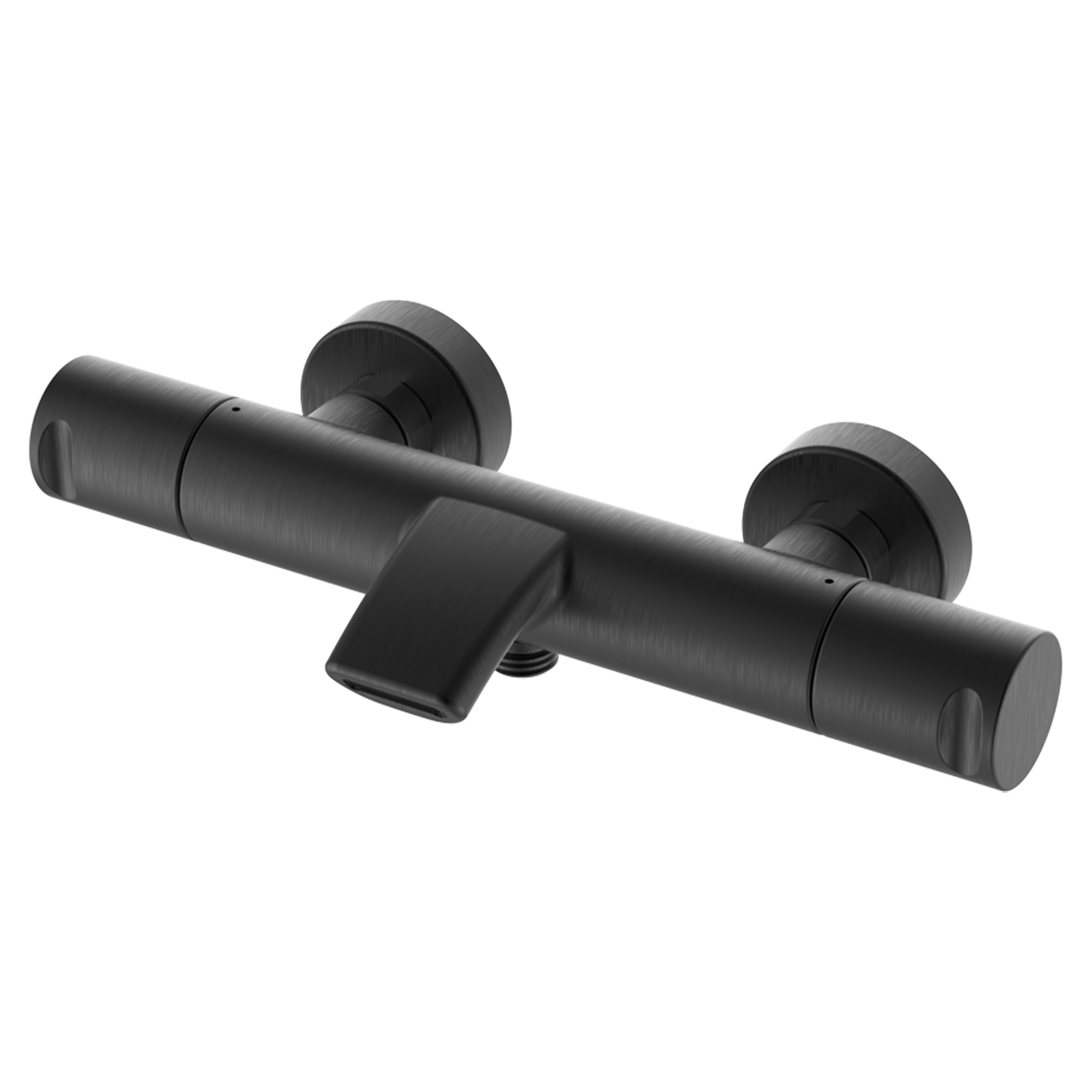 Badkarsblandare Kelver Metall Svart Matt med Termostat