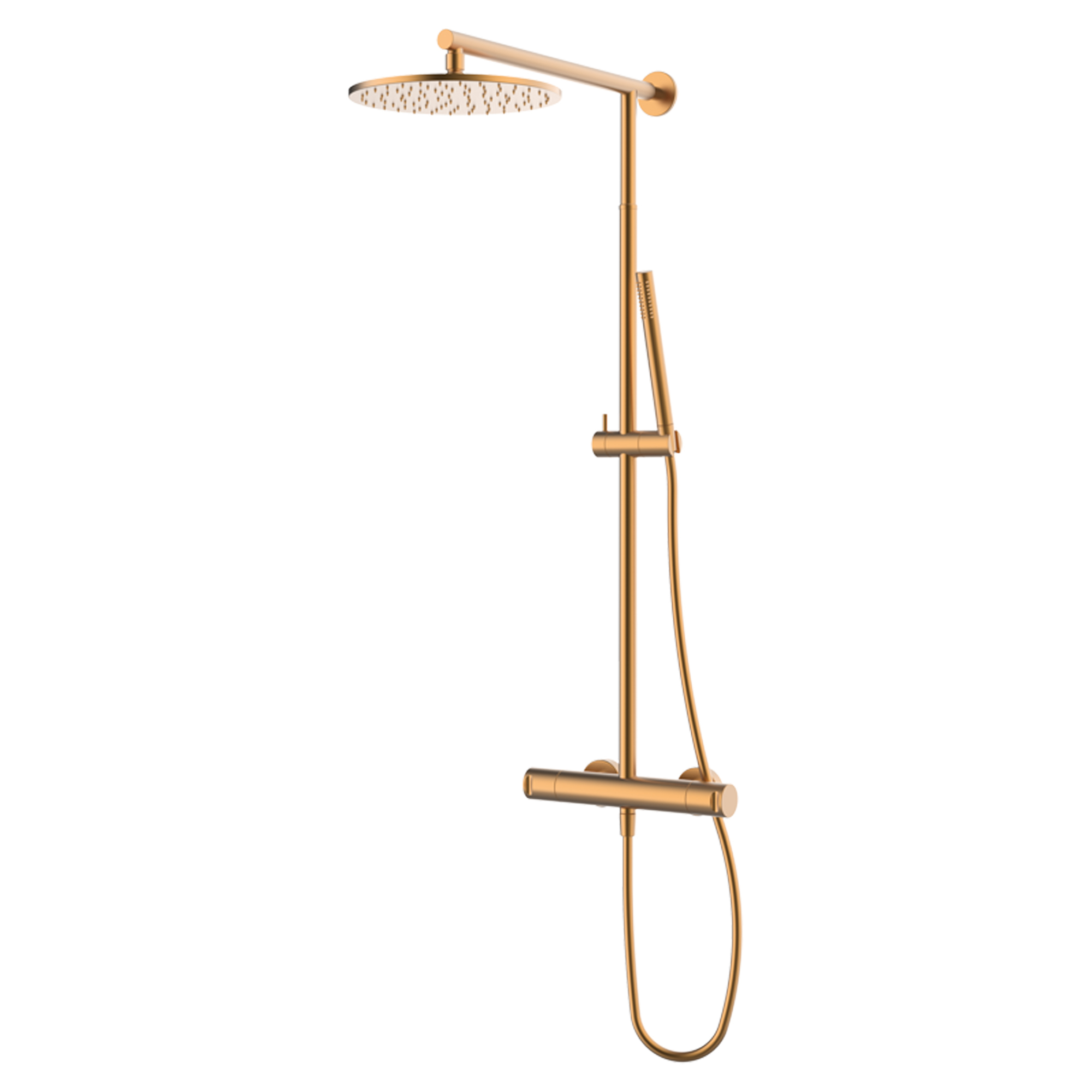 Takduschset Kelver Brons Matt med Termostat